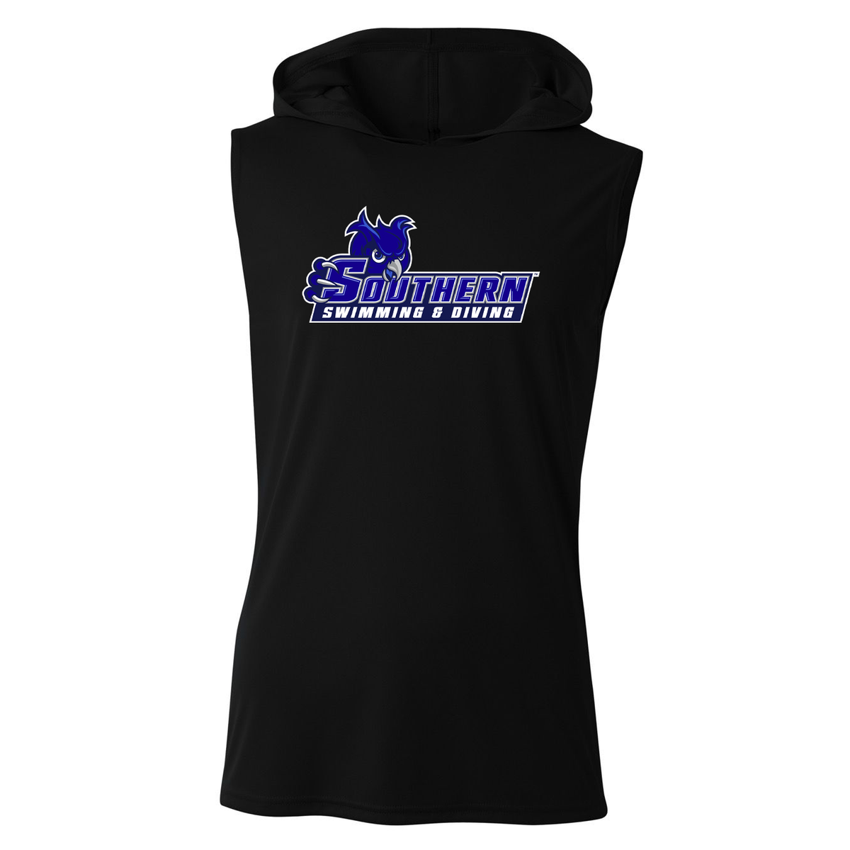 SCSU Swim and Dive Performance Sleeveless Hoodie