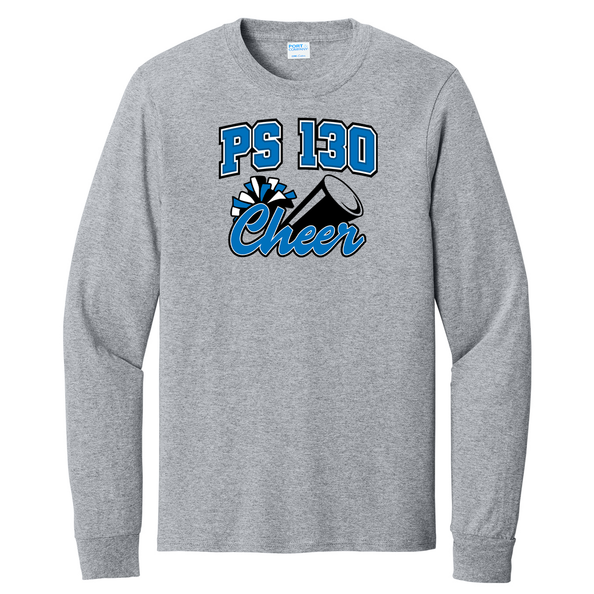 PS 130 Cotton Long Sleeve Shirt - Cheer Logo