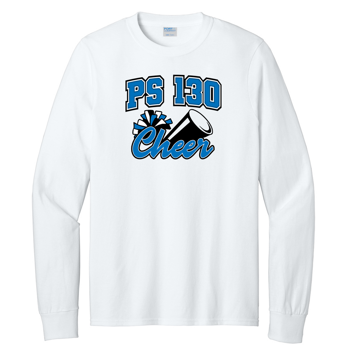 PS 130 Cotton Long Sleeve Shirt - Cheer Logo