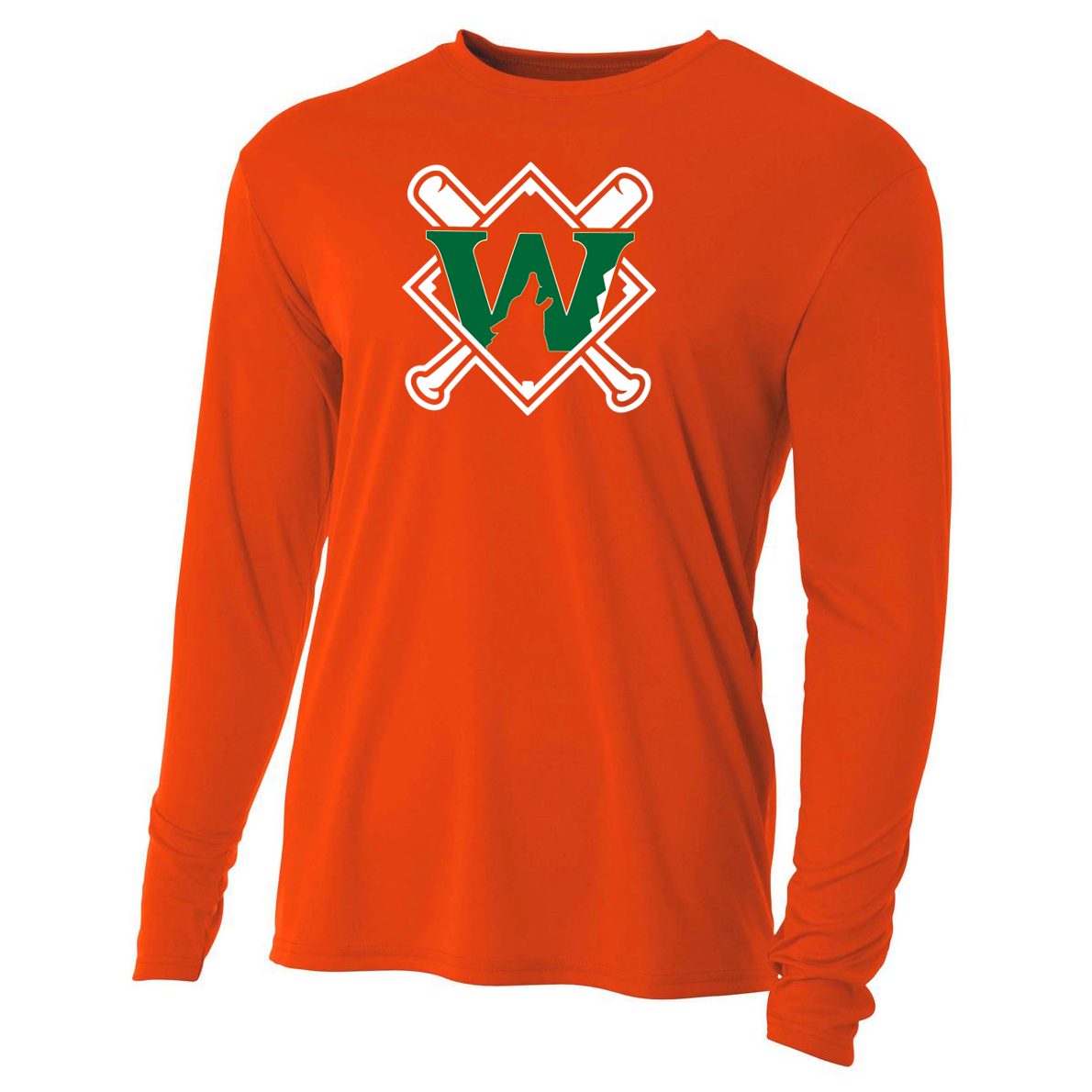 NF Wolves Baseball A4 Cooling Performance Long Sleeve Crew