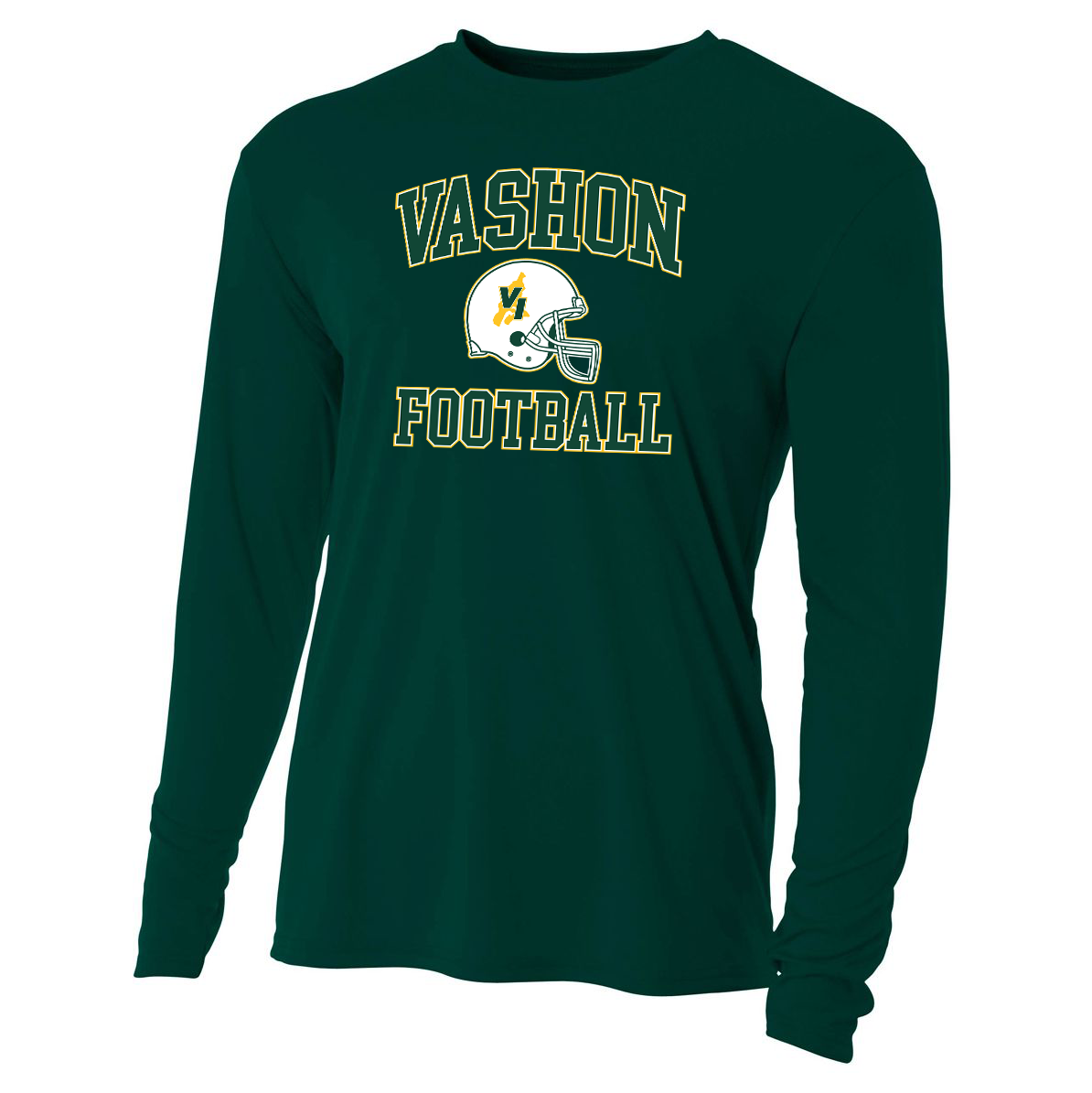 Vashon High School Football A4 Cooling Performance L/S Crew