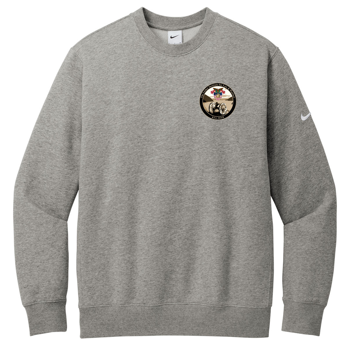 USMA Lieber Institute Nike Fleece Crew Neck - Patch Logo