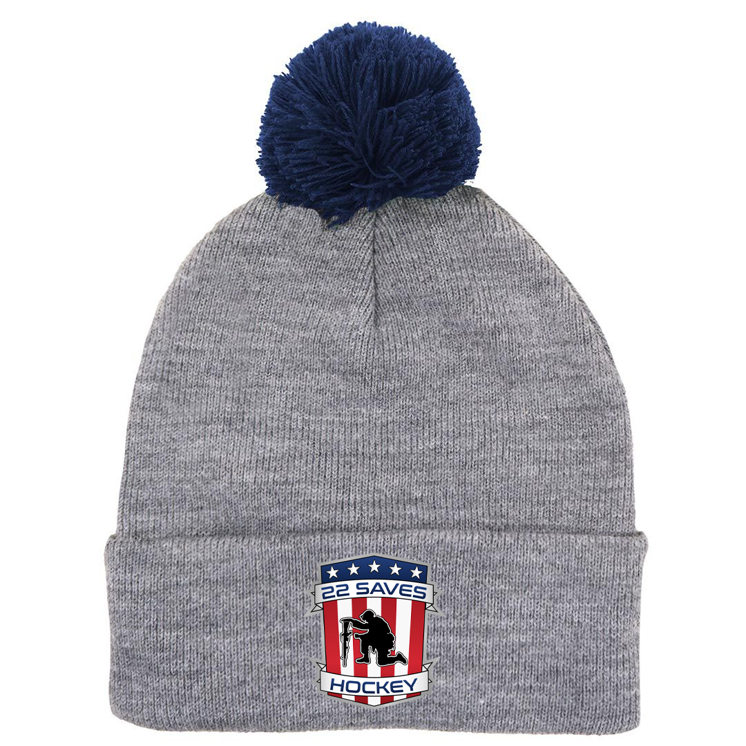 22 Saves Hockey Beacon Beanie