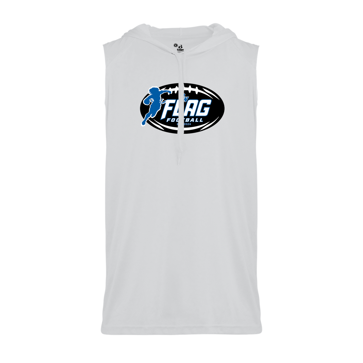 Port Washington Flag Football Sleeveless Hood Tee