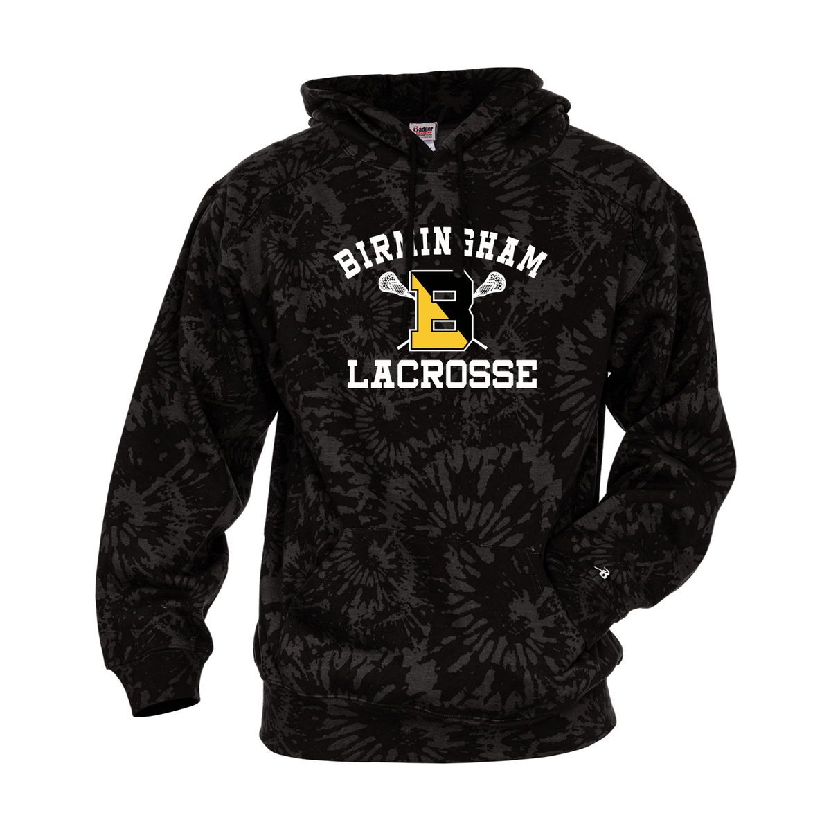 Birmingham Lacrosse Tie-Dye Hoodie (Available in Youth Sizes)