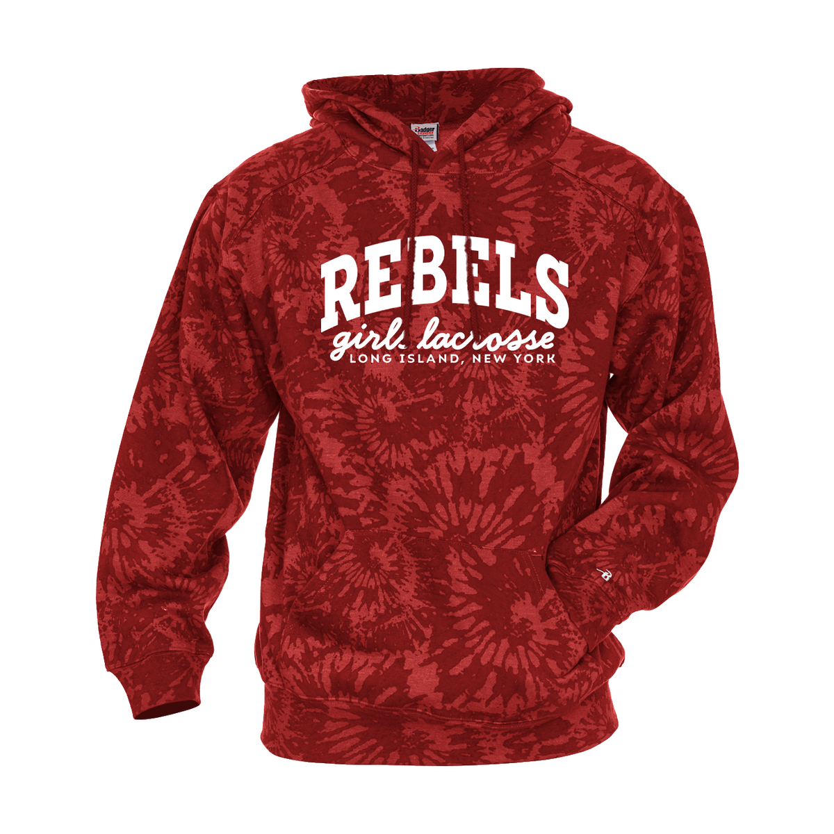 Rebels LC Girls Lacrosse Tie-Dye Hoodie