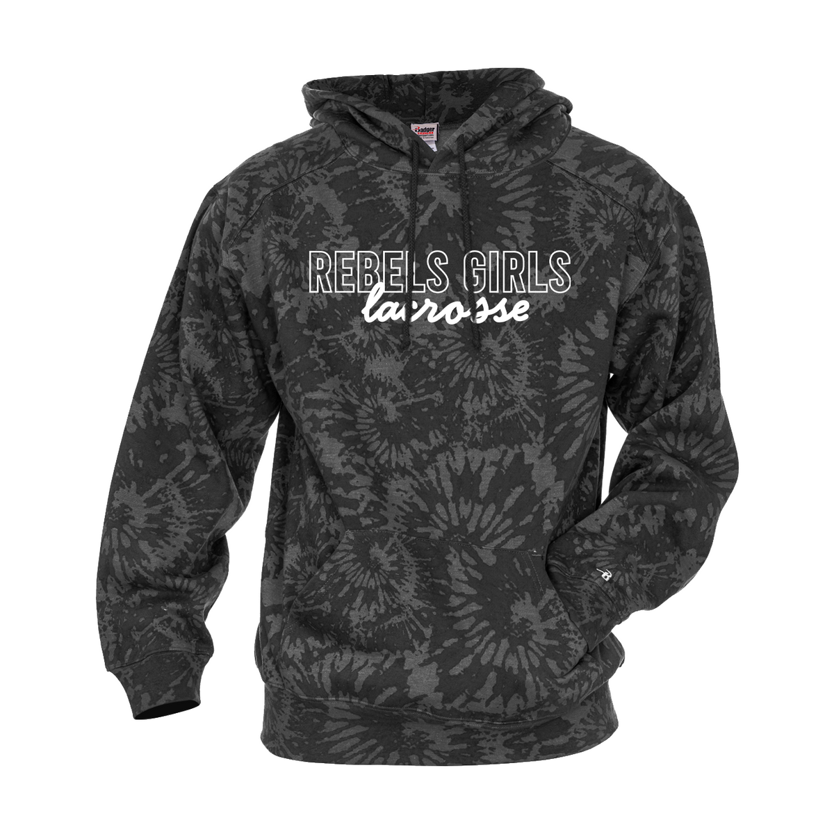 Rebels LC Girls Lacrosse Tie-Dye Hoodie