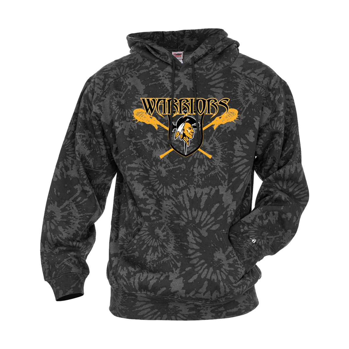 Upper Township Warriors Lacrosse Tie-Dye Hoodie