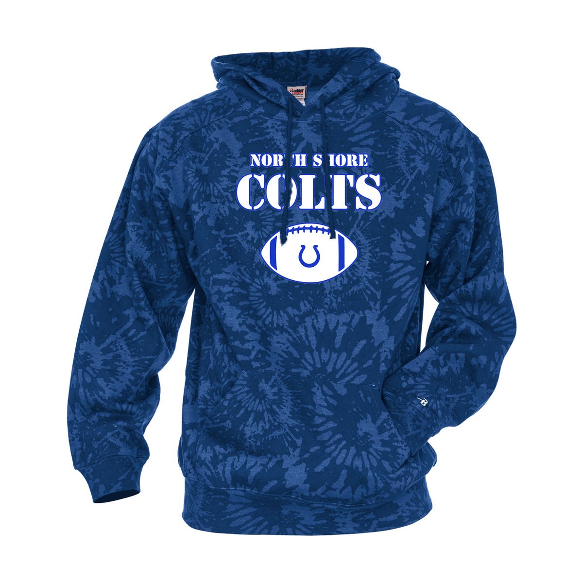 North Shore Colts Football & Cheer Tie-Dye Hoodie