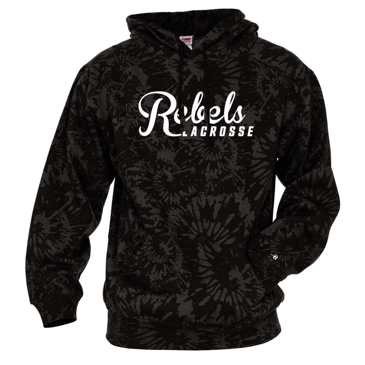 Rebels 2029 Black Tie-Dye Hoodie