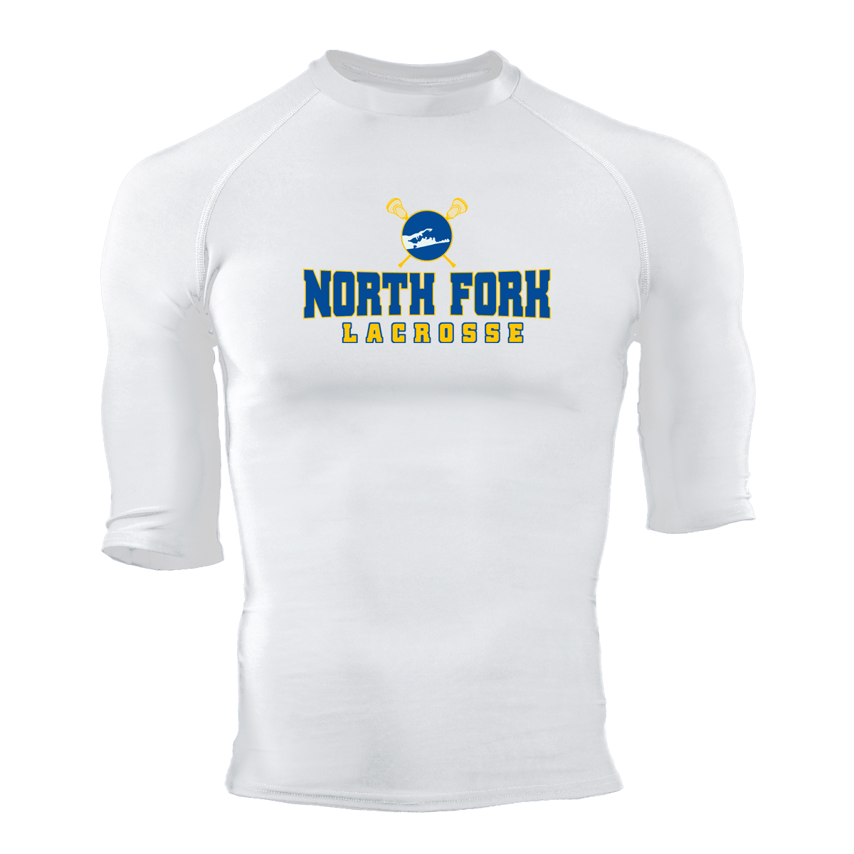 North Fork Lacrosse Pro-Compression 1/2 Sleeve Crew