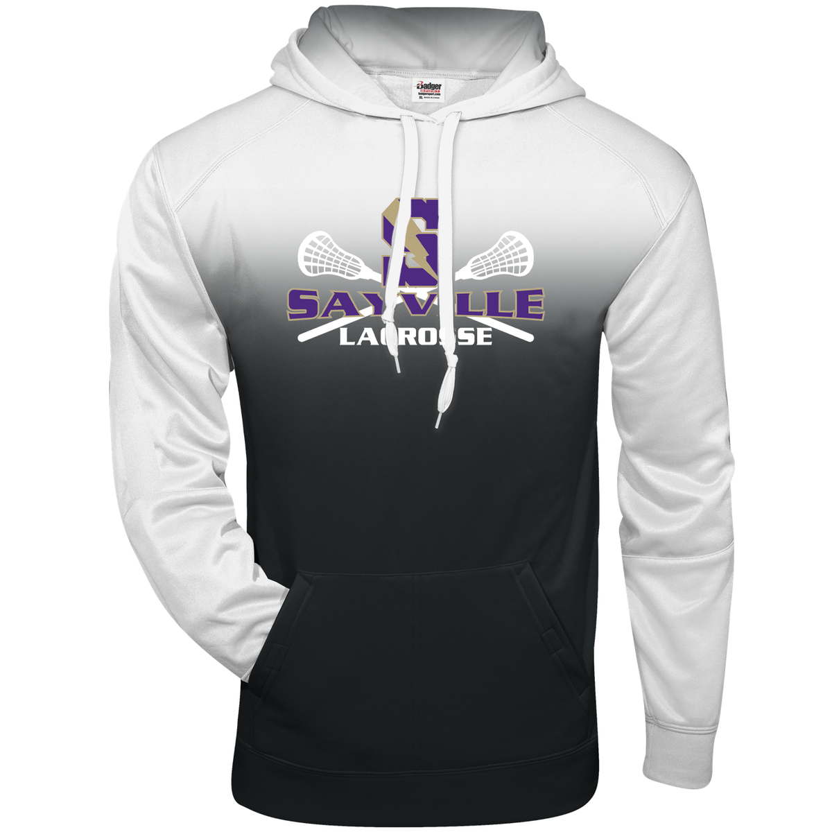 Sayville Lacrosse Ombre Hooded Sweatshirt
