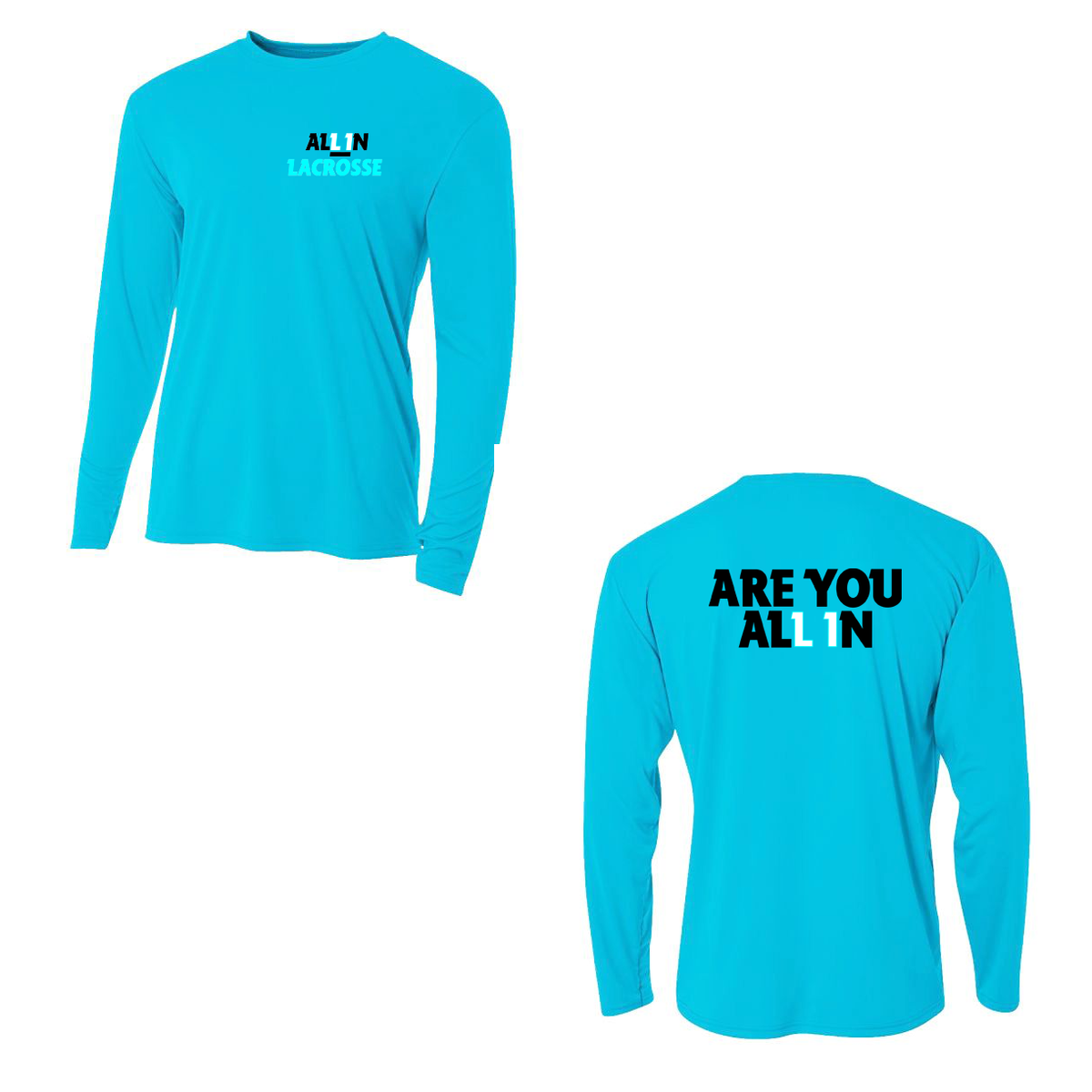 All In Lacrosse Cooling Performance Long Sleeve Crew