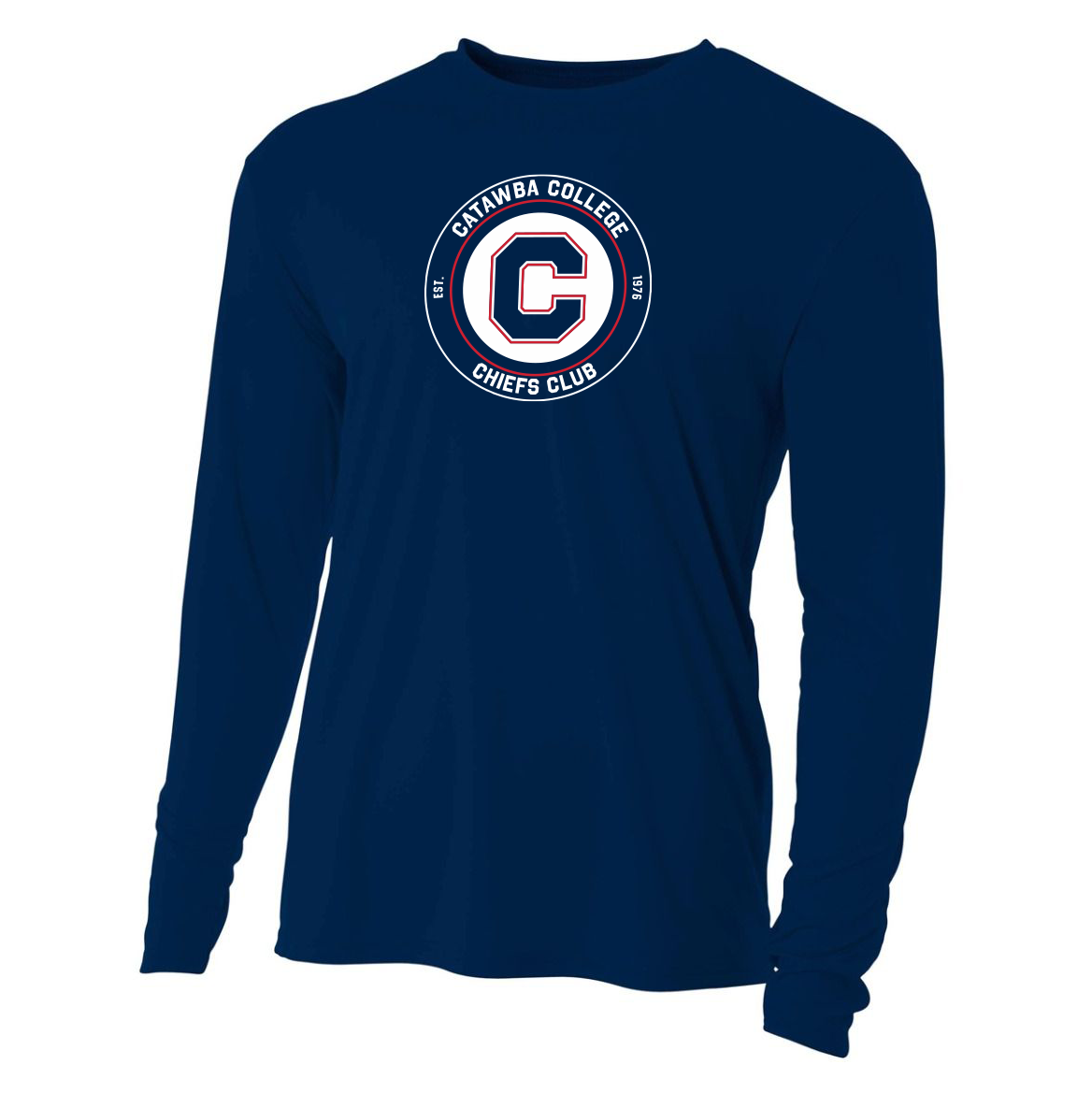 Catawba College Chiefs Club Cooling Performance Long Sleeve Crew