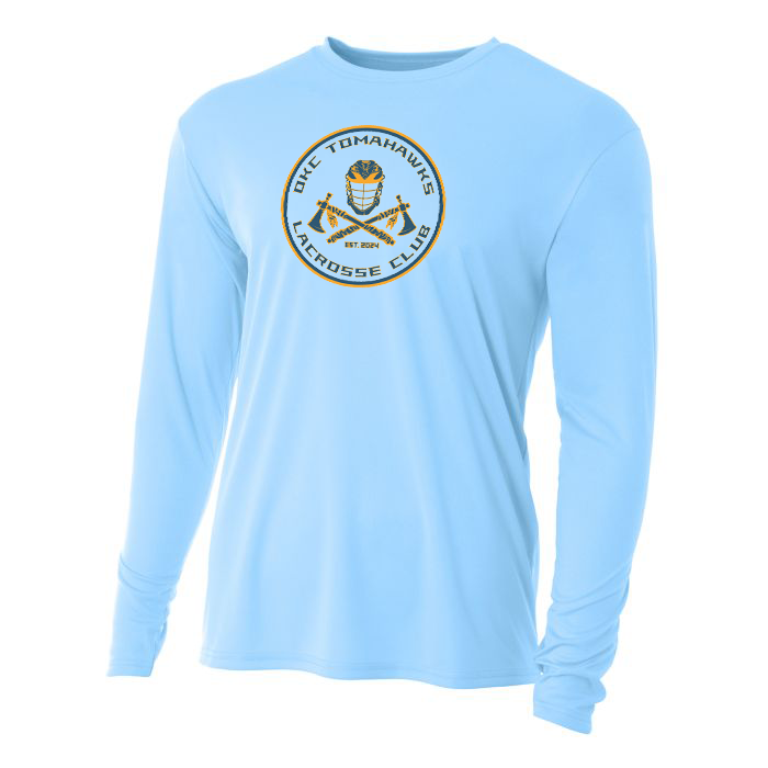 OKC Tomahawks Lacrosse Cooling Performance Long Sleeve Crew