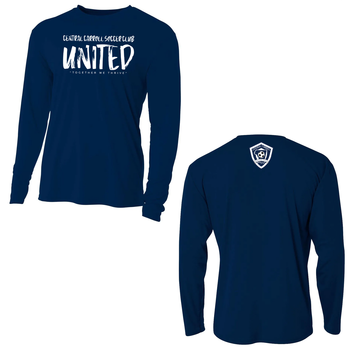 CCSC United A4 Cooling Performance Long Sleeve Crew