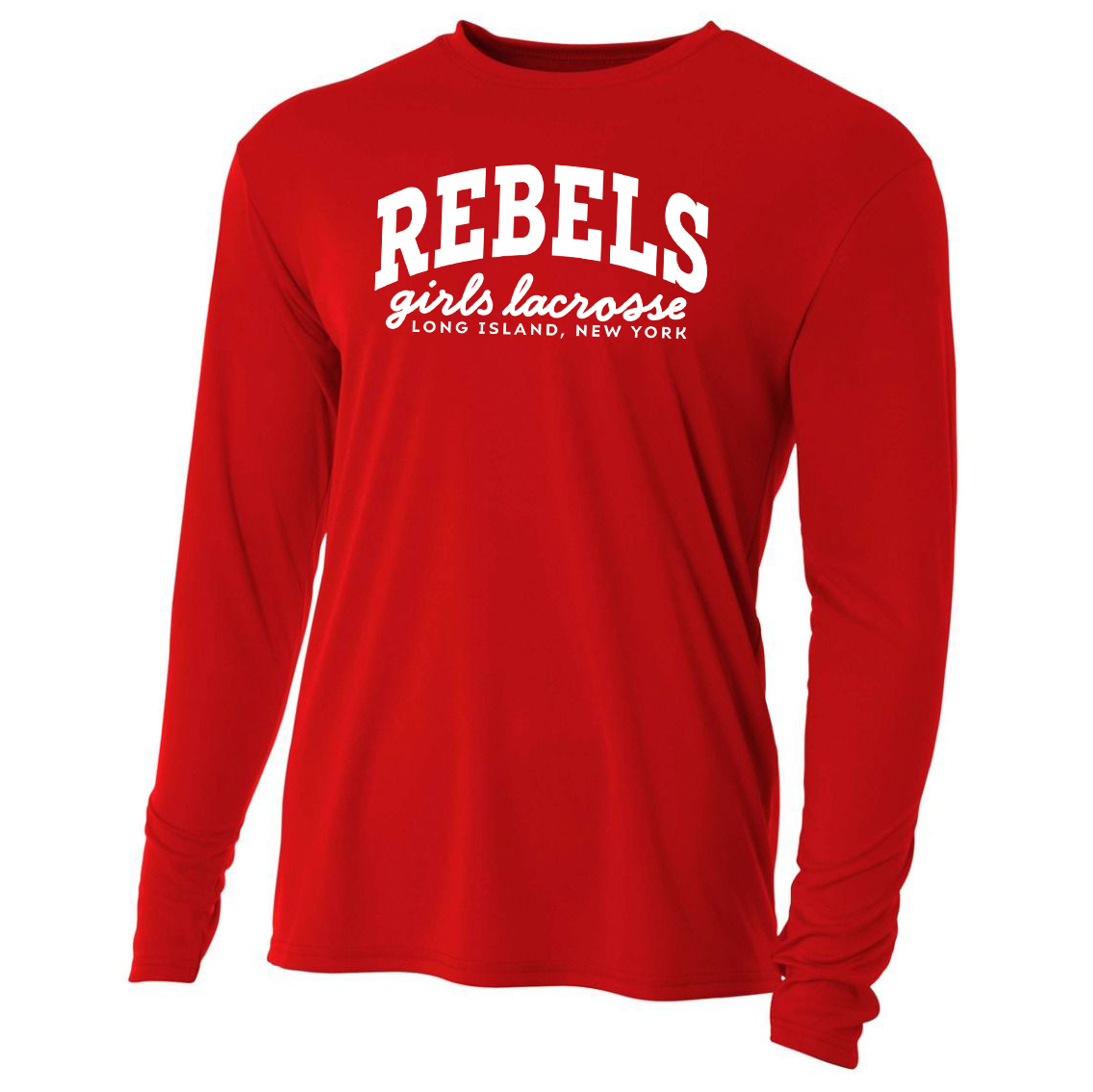 Rebels LC Girls Lacrosse A4 Cooling Performance L/S Crew