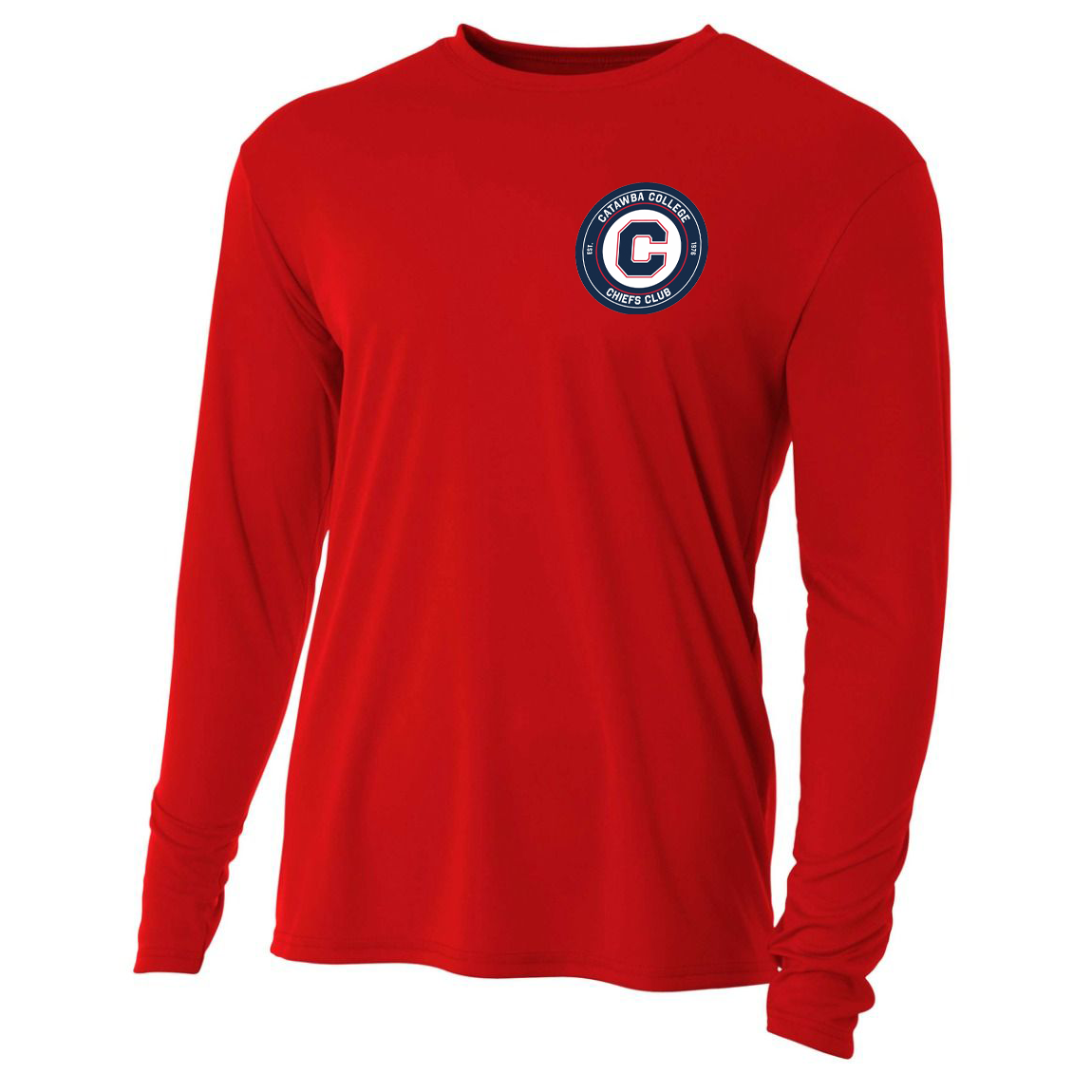 Catawba College Chiefs Club Cooling Performance Long Sleeve Crew