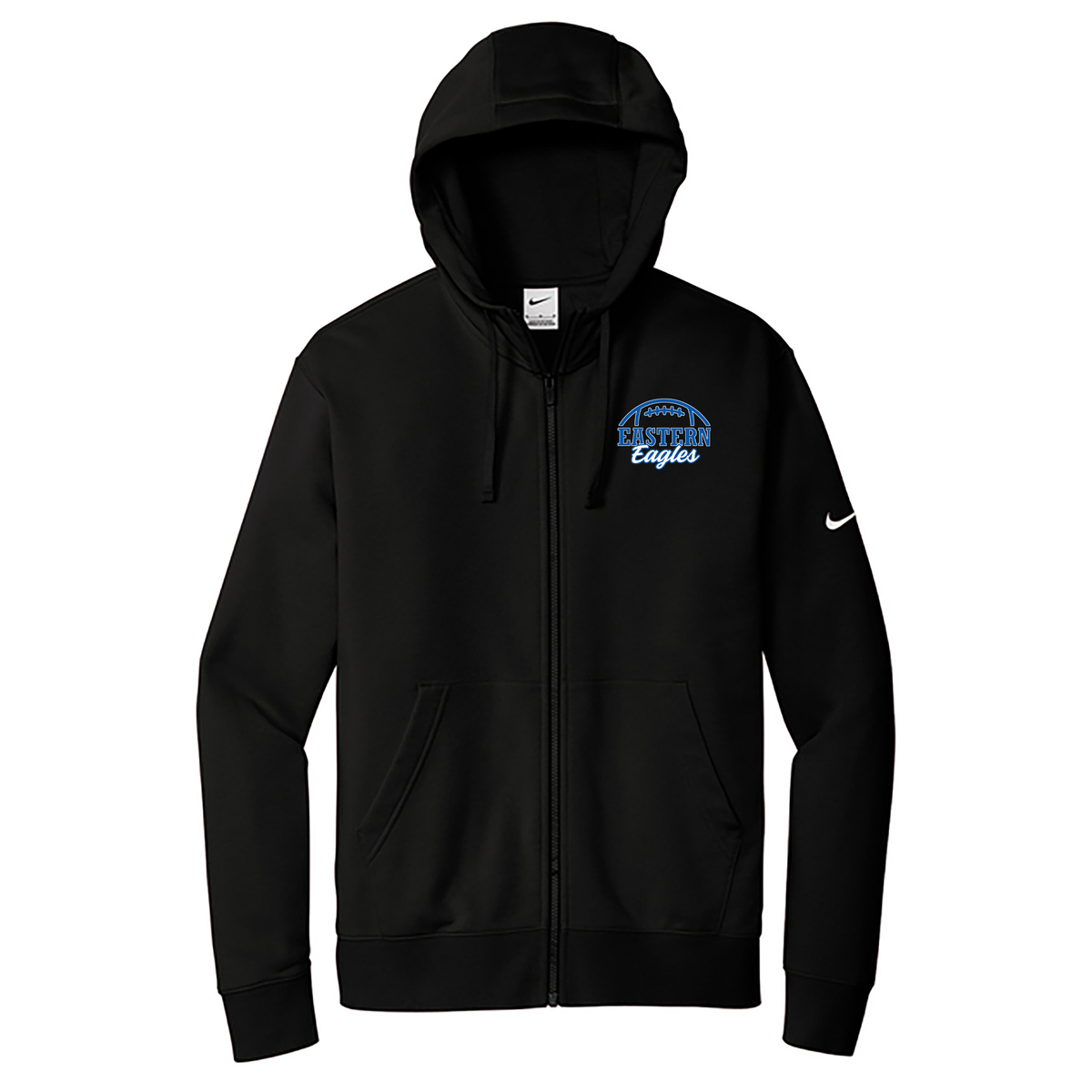 Eastern HS Football Nike Club Fleece Full-Zip Hoodie