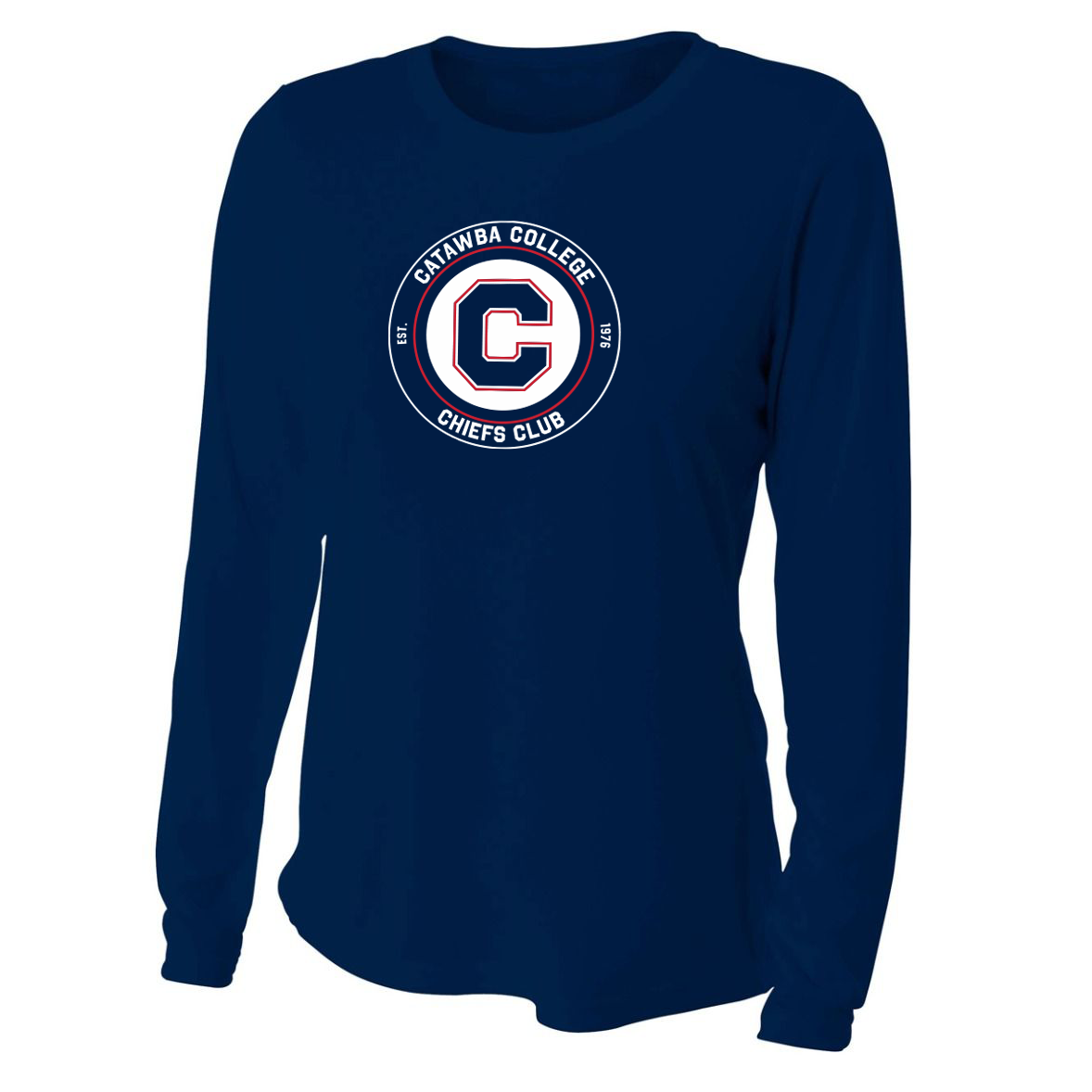 Catawba College Chiefs Club Women's Long Sleeve Performance Crew