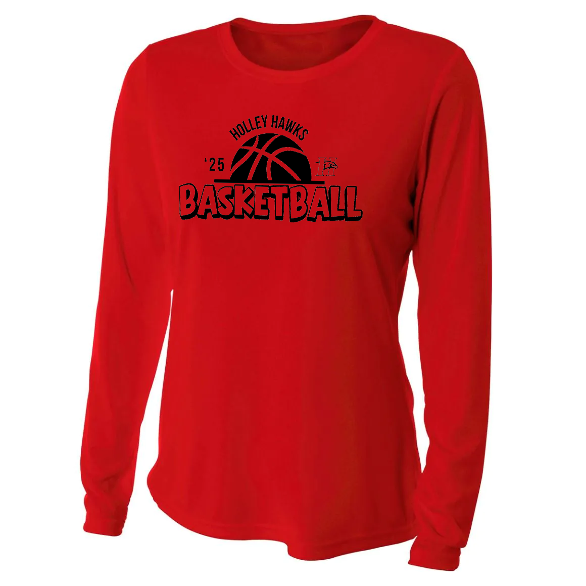 Holley Central School Girls Basketball Women's Long Sleeve Performance Crew