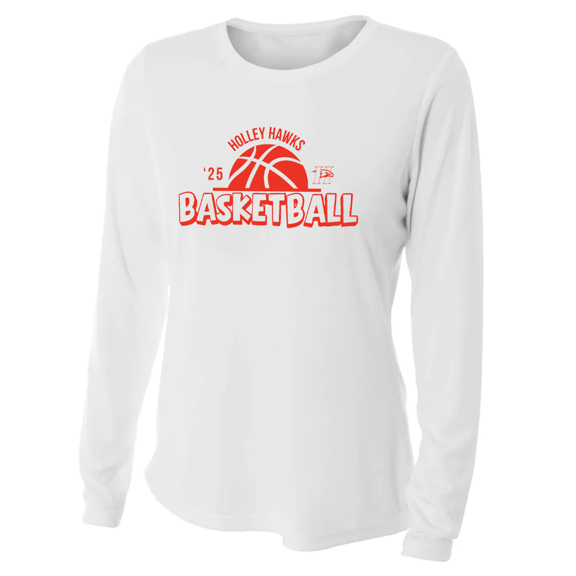 Holley Central School Girls Basketball Women's Long Sleeve Performance Crew