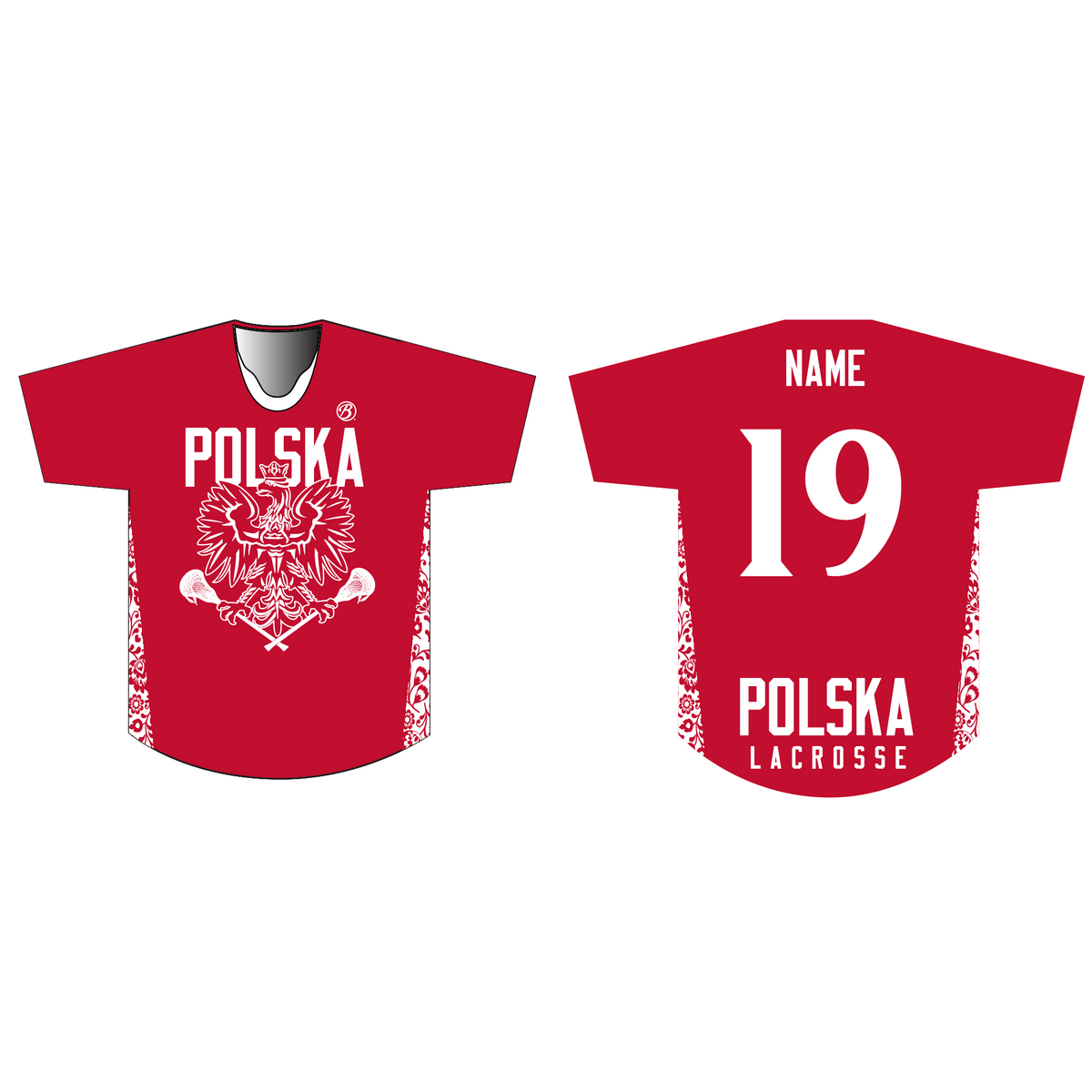 Polska Lacrosse Premium Shooting Shirt - Red