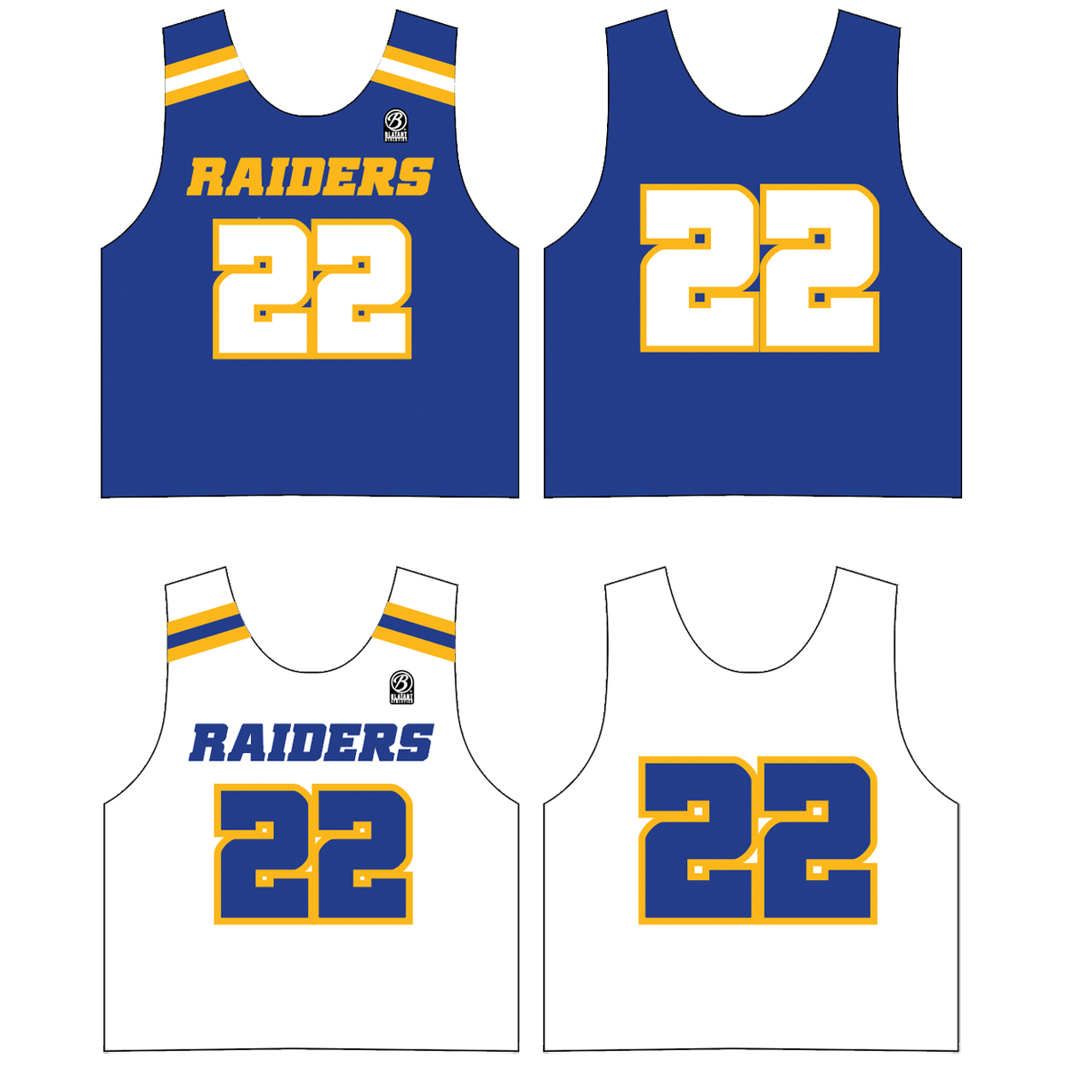 Reed HS Lacrosse Sublimated Big Hole Mesh Practice Pinnie