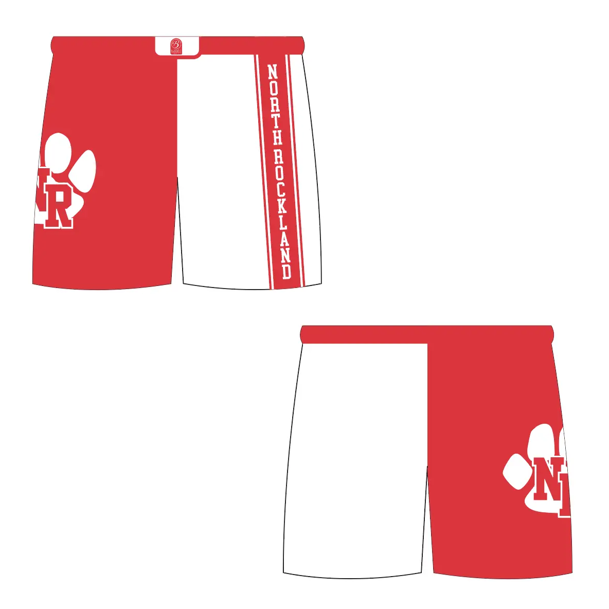 North Rockland Wrestling Sublimated Game Shorts