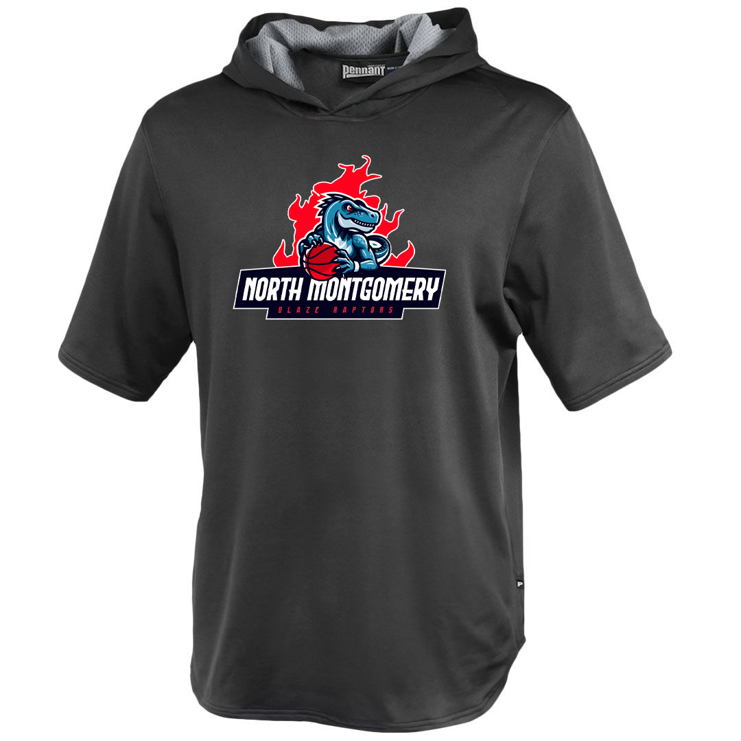 Blaze Raptors Basketball Fleece Short Sleeve Warmup Hoodie