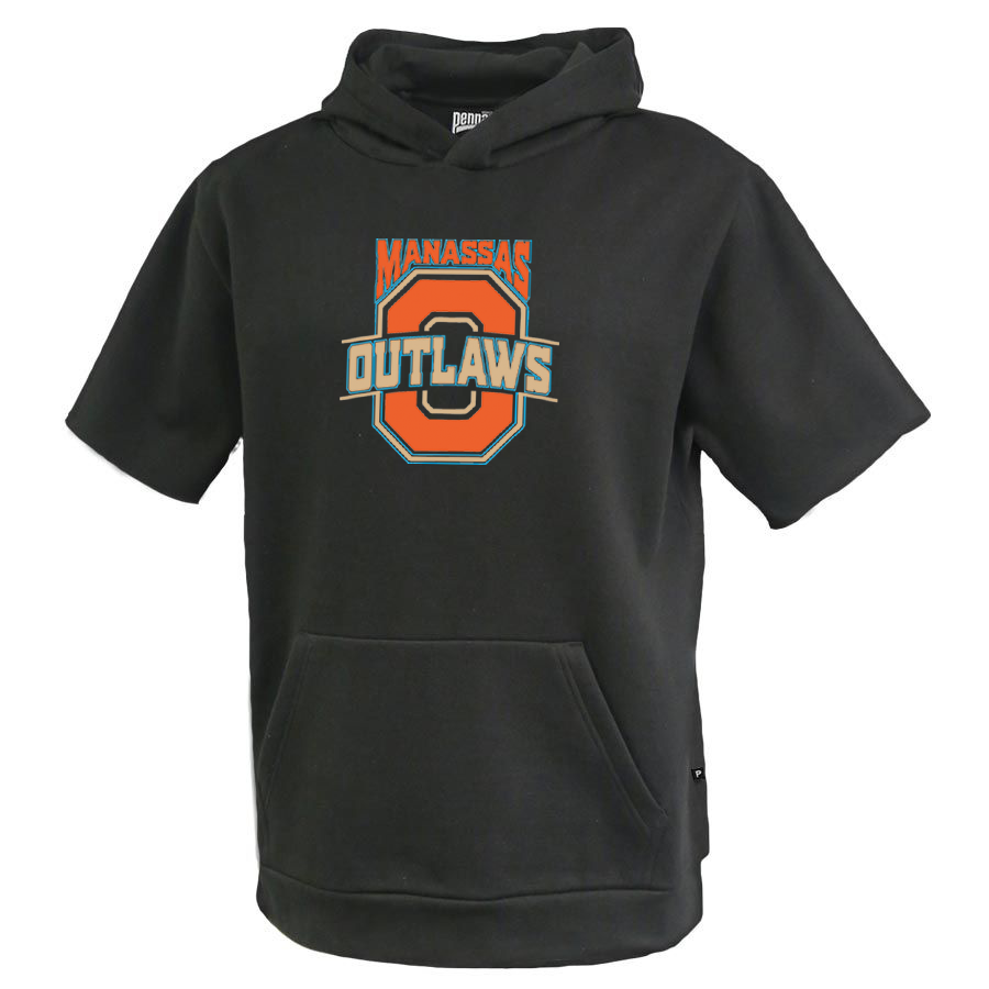 Manassas Outlaws Football Short Sleeve Hoodie