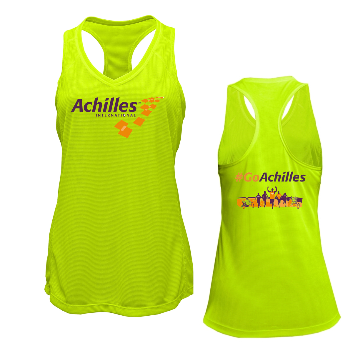 Achilles International BAW Grid Womens Singlet: Athlete