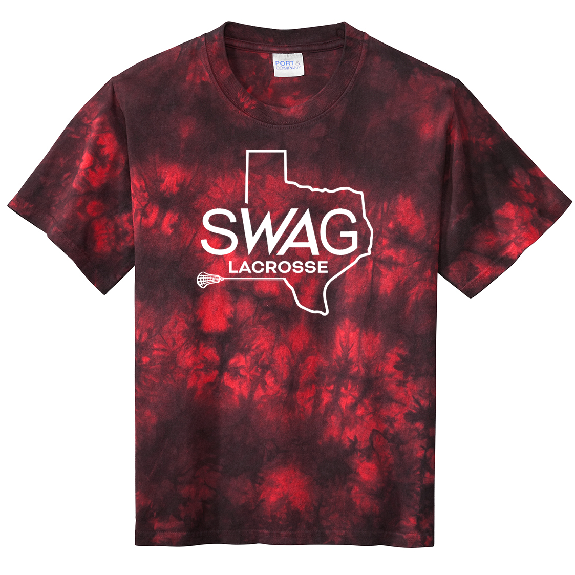 SWAG Lacrosse Crystal Tie Dye T-Shirt