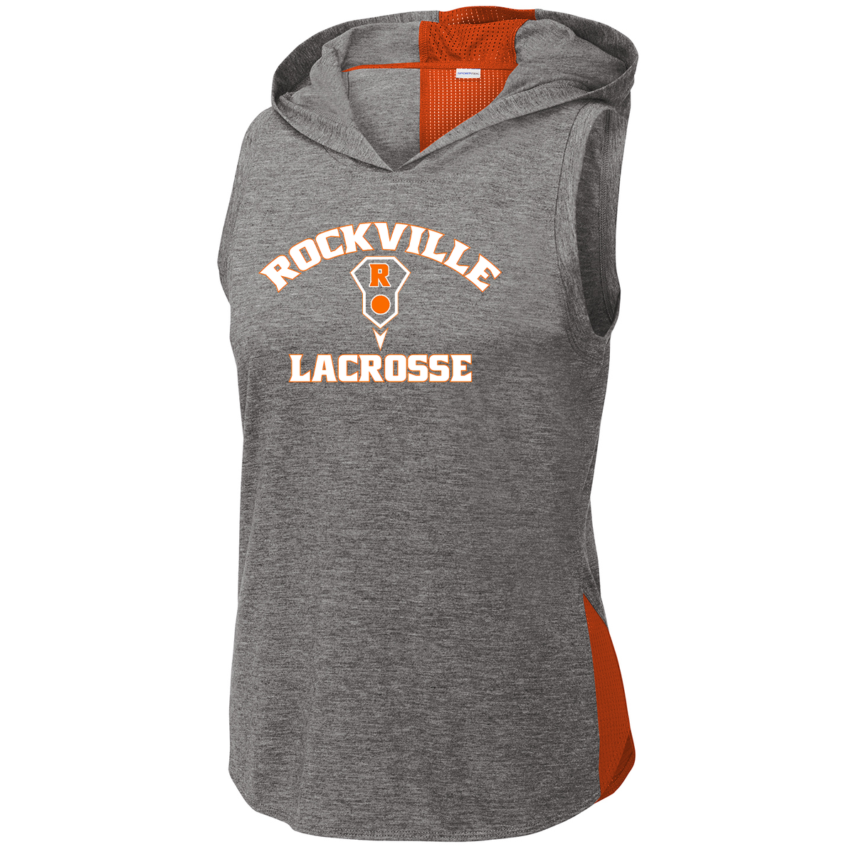 Rockville HS Girls Lacrosse Ladies Tri-Blend Hoodie Tank