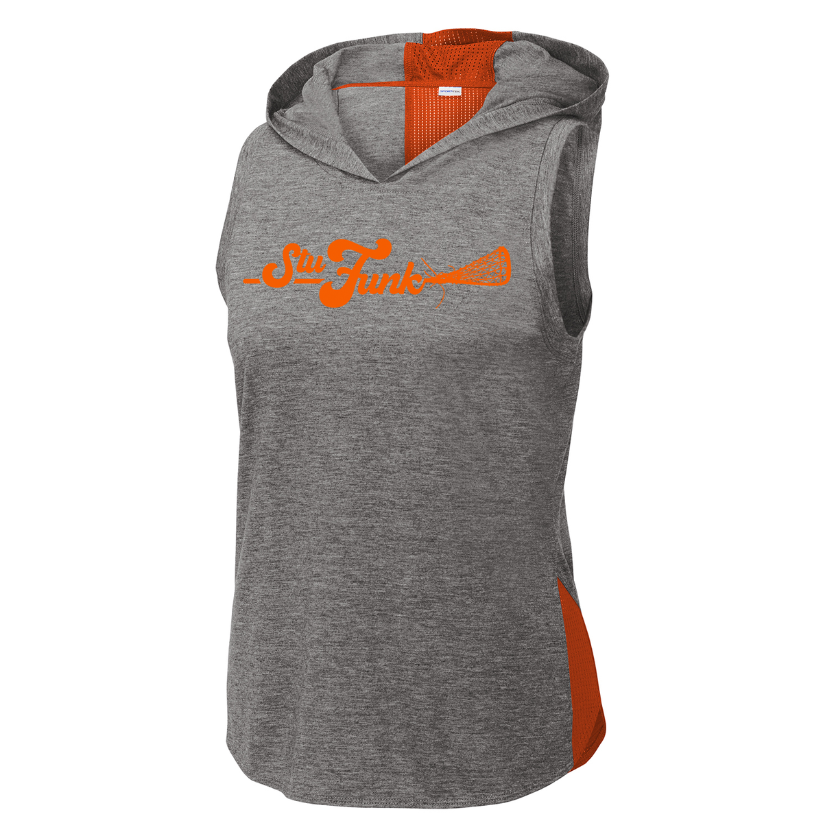 StuFunk Lacrosse Ladies Tri-Blend Hoodie Tank