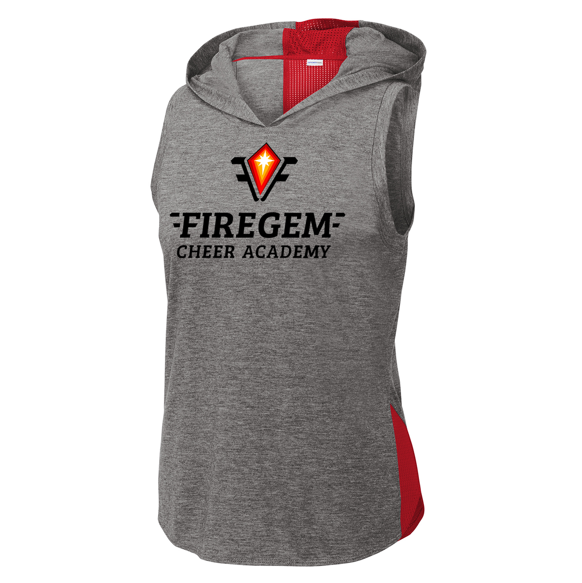 Firegem Cheer Academy Ladies Tri-Blend Hoodie Tank