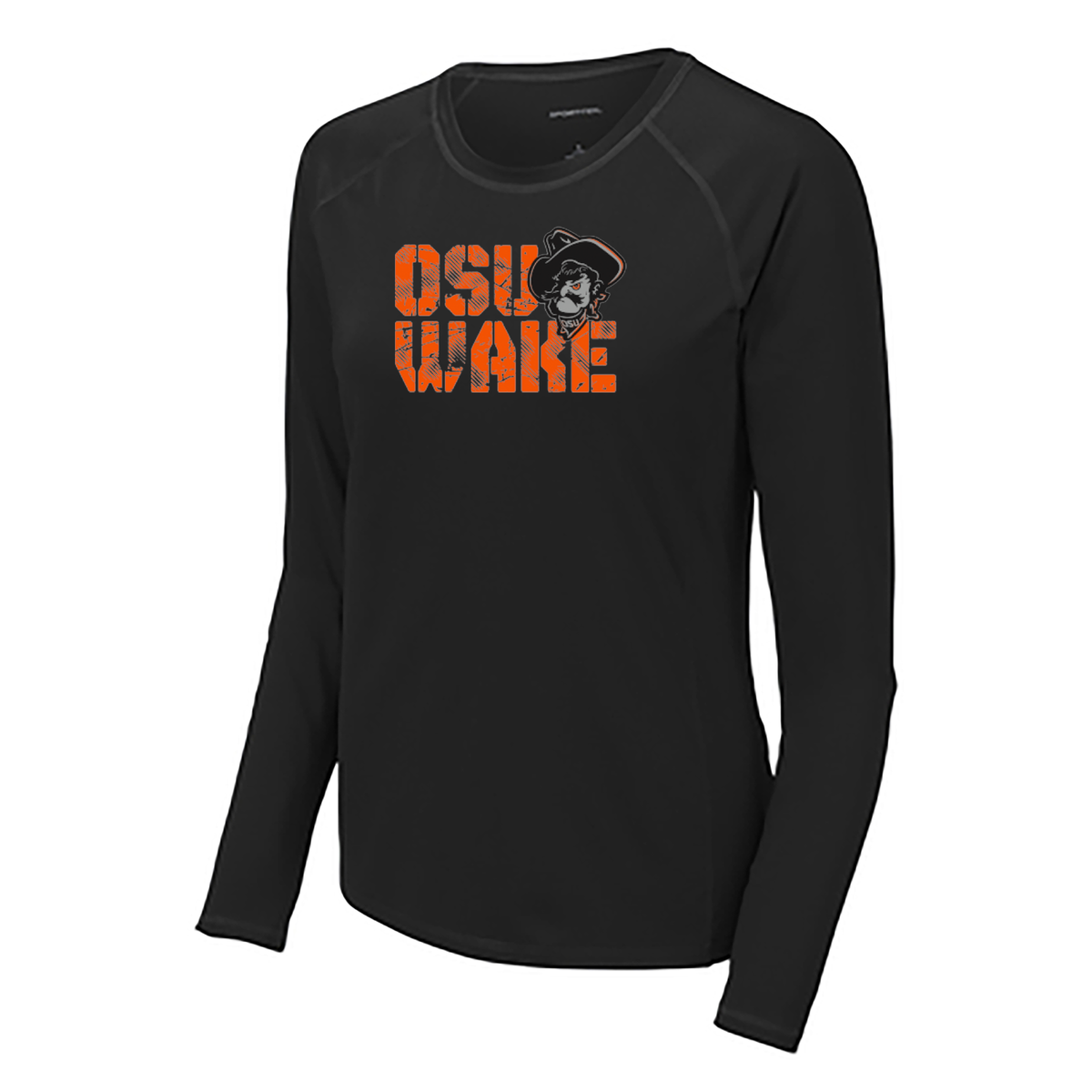 OK State Wakeboarding Ladies Long Sleeve Rashguard Tee