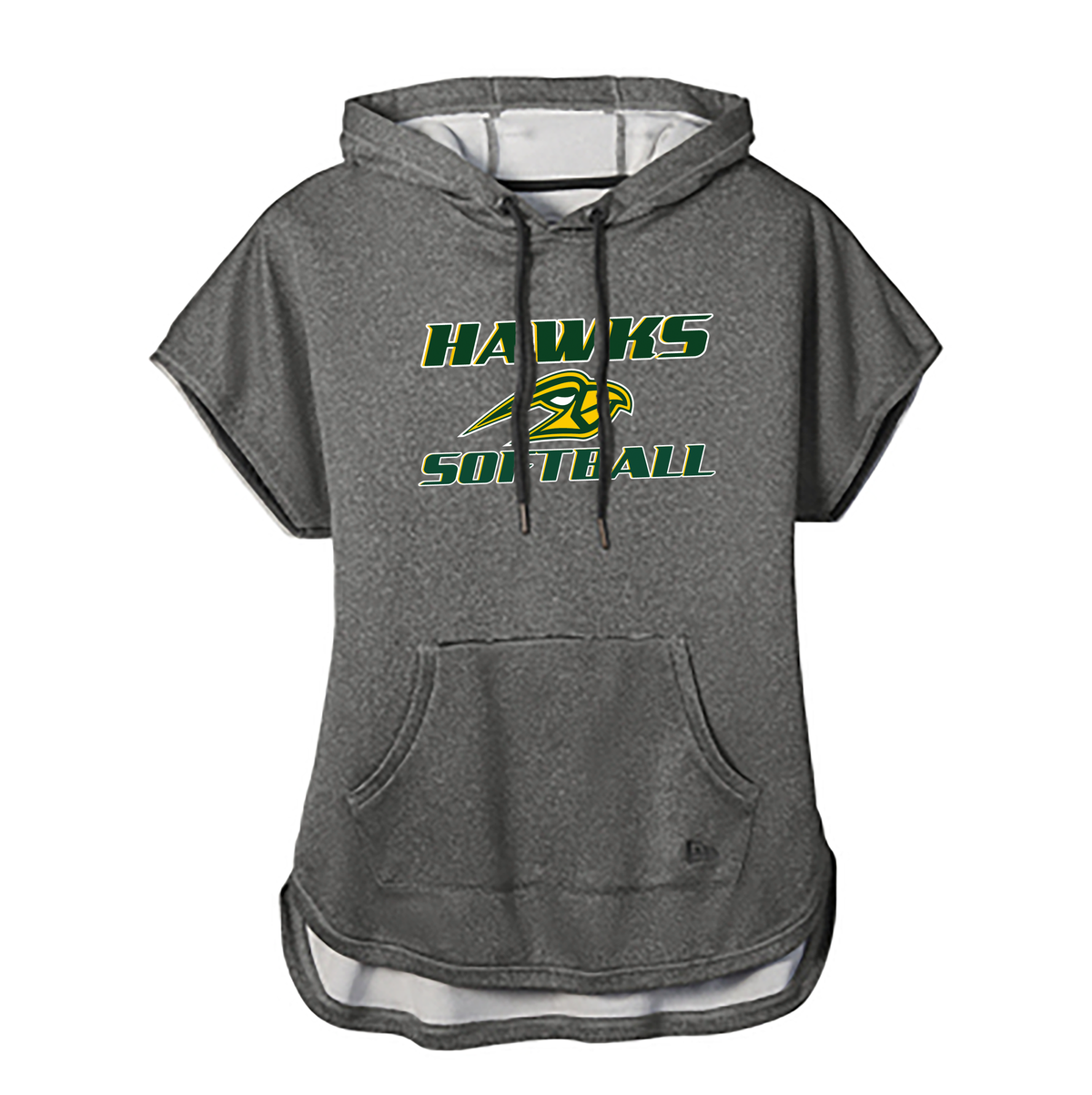 Hillsdale Hawks Ladies Performance Short Sleeve Hoodie