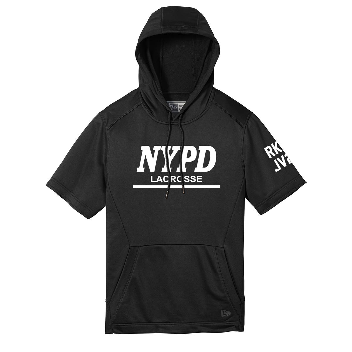 NYPD Lacrosse New Era Performance Terry Short Sleeve Hoodie