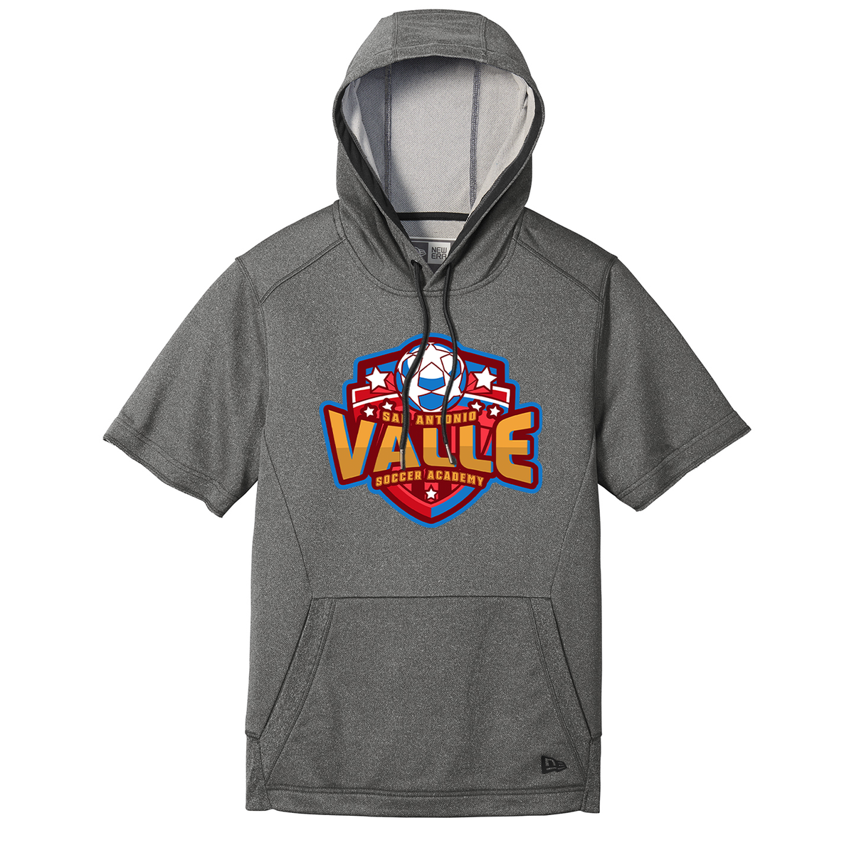 Valle Soccer Academy New Era Performance Terry Short Sleeve Hoodie