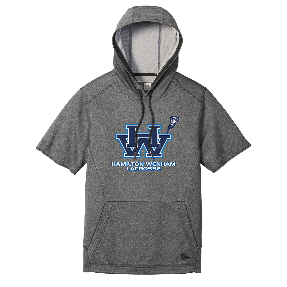 Hamilton Wenham Lacrosse New Era Performance Terry Short Sleeve Hoodie