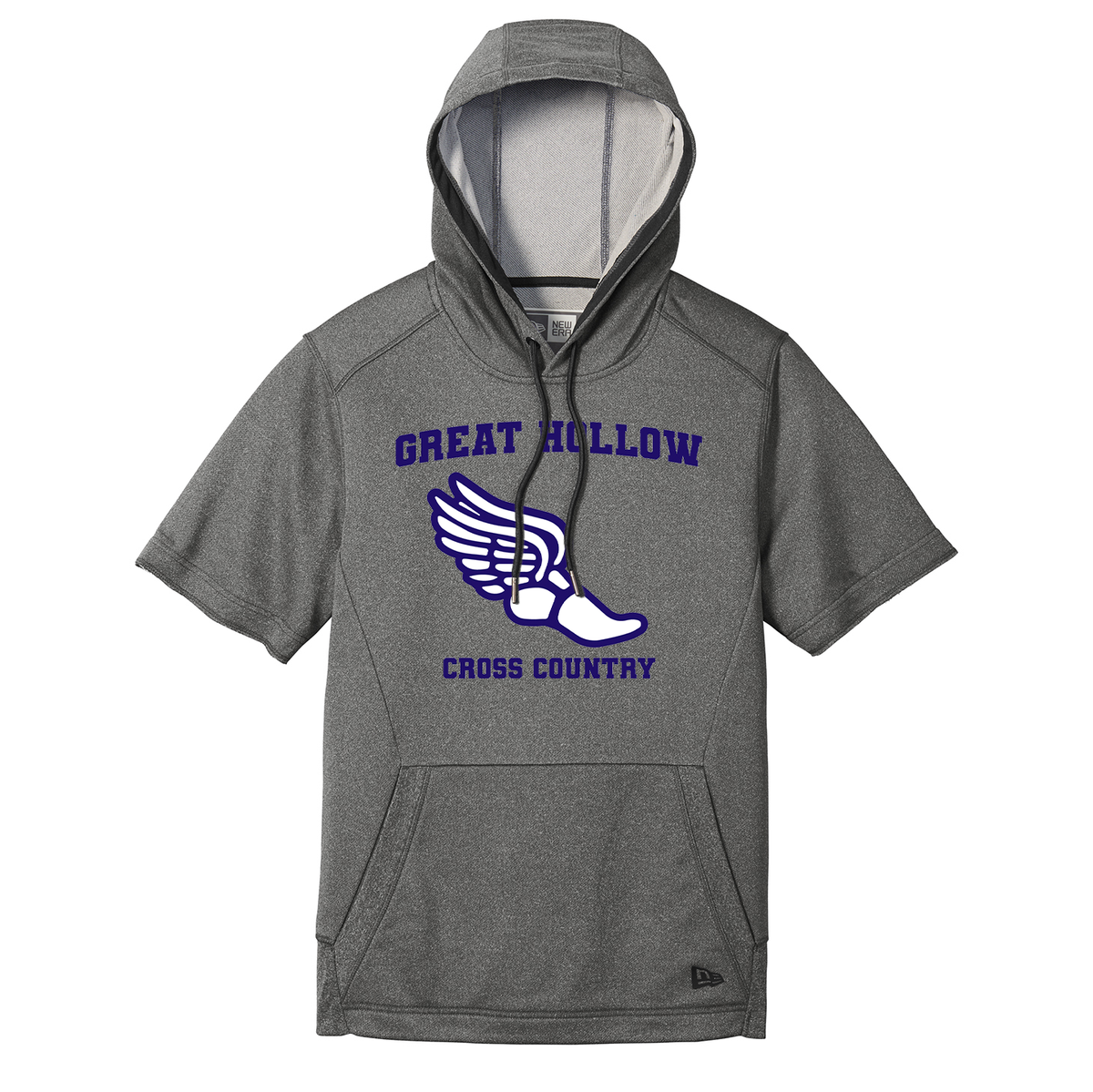 Great Hollow Cross Country New Era Performance Terry Short Sleeve Hoodie