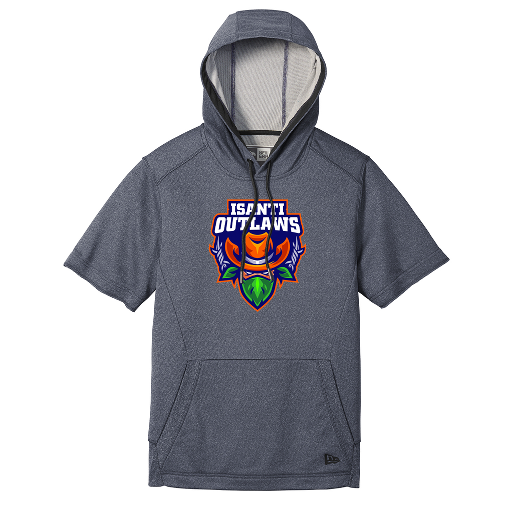 Isanti Outlaws New Era Performance Terry Short Sleeve Hoodie
