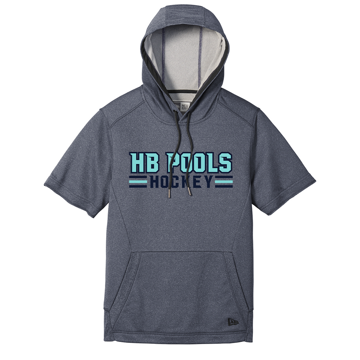 HB Pools Hockey New Era Performance Terry Short Sleeve Hoodie