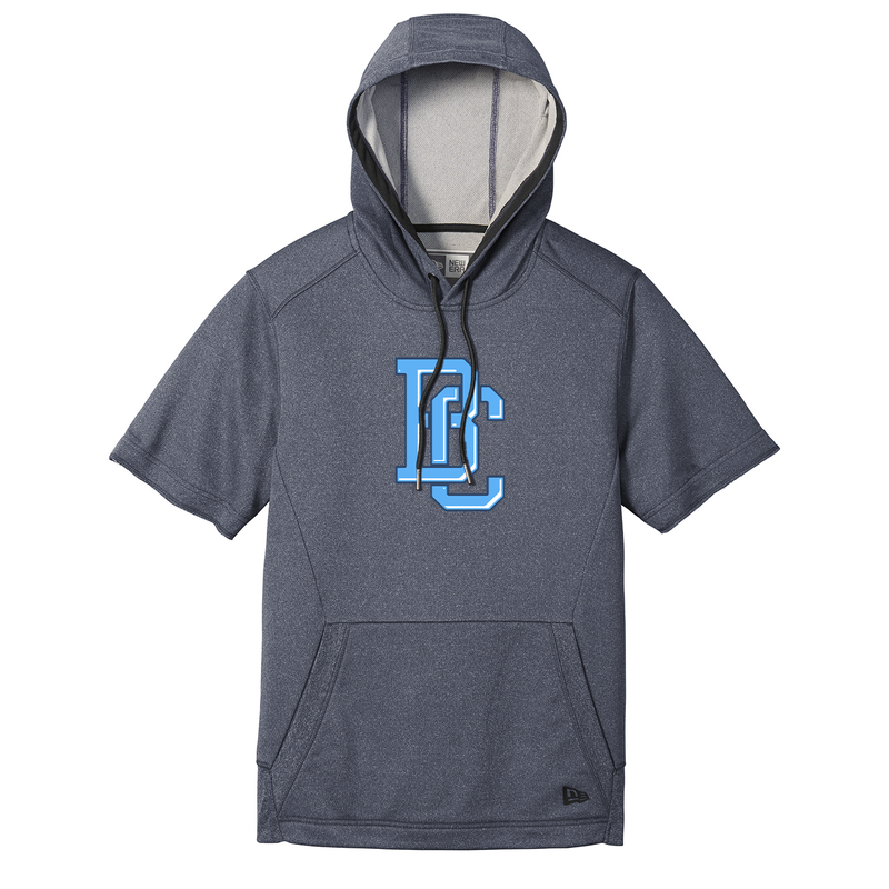 Blue Collar Bulldogs New Era Performance Terry Short Sleeve Hoodie