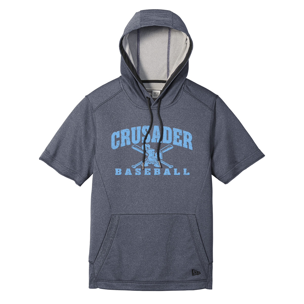 Morris Catholic Crusaders Baseball New Era Performance Terry Short Sleeve Hoodie