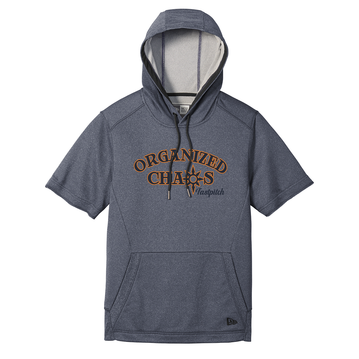 Organized Chaos Softball New Era Performance Terry Short Sleeve Hoodie