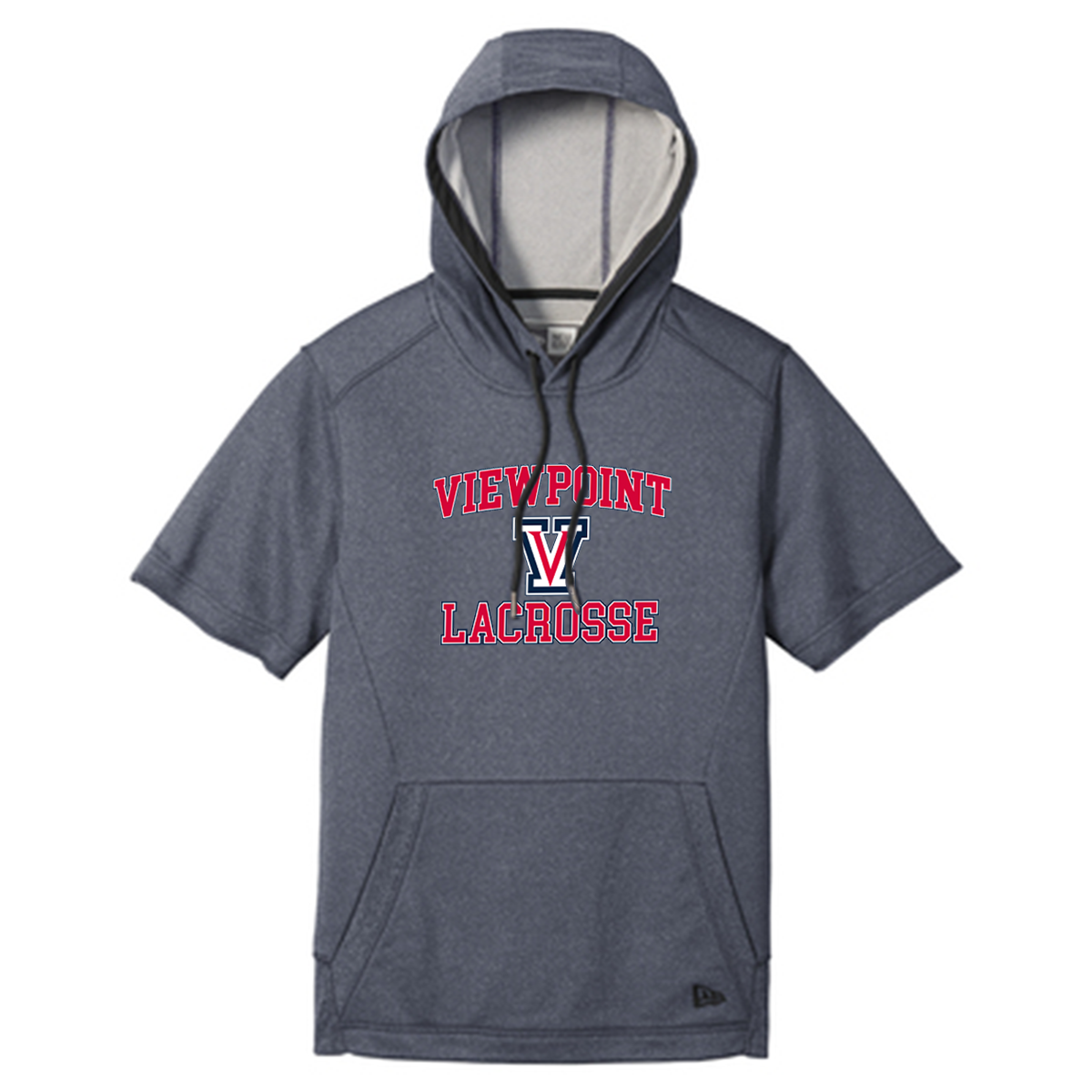 Viewpoint HS Boys Lacrosse New Era Performance Terry Short Sleeve Hoodie