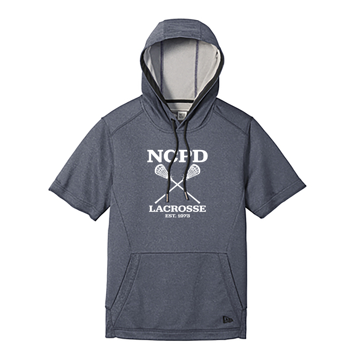 NCPD Lacrosse New Era Performance Terry Short Sleeve Hoodie