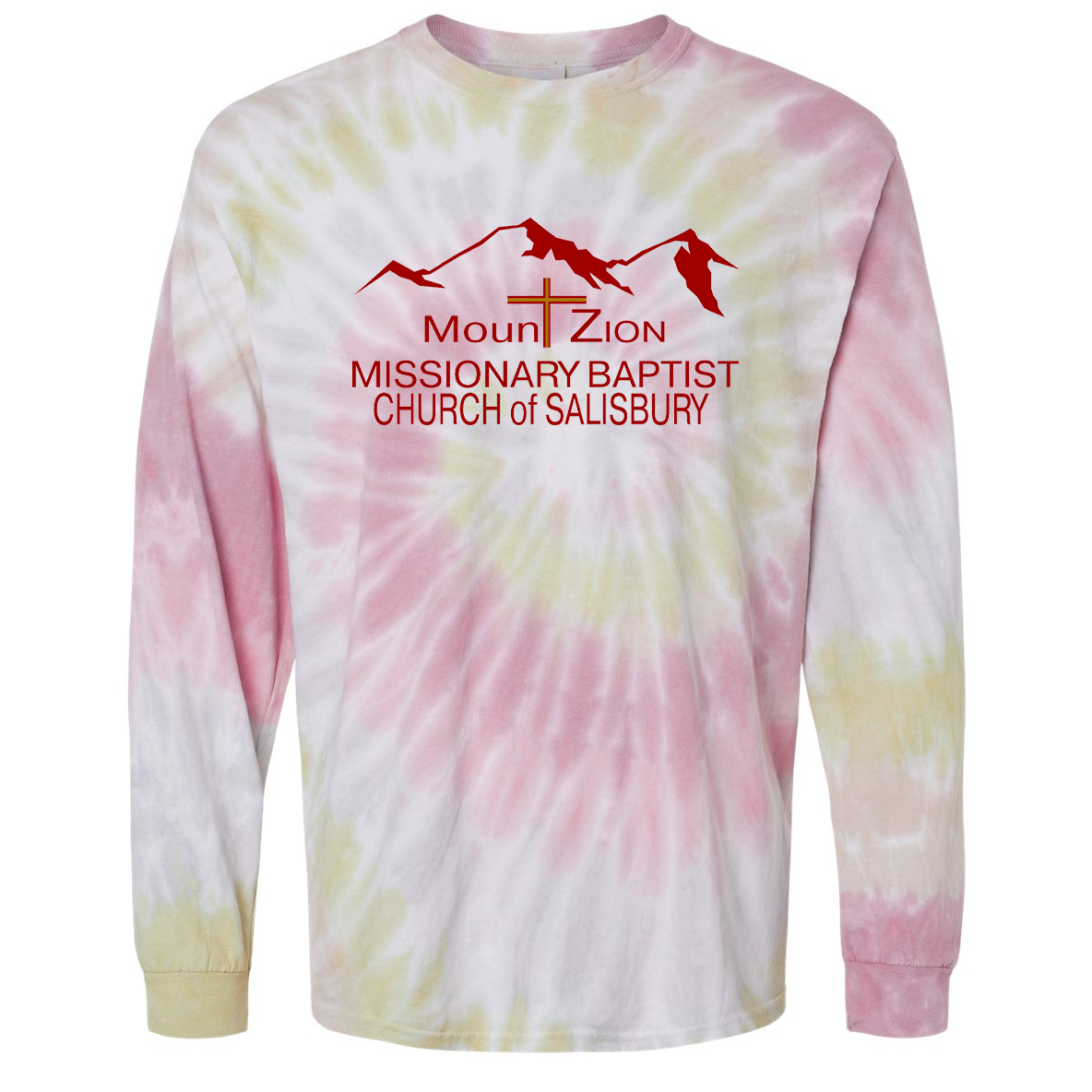 Mount Zion Missionary Baptist Church Tie Dye Long Sleeve